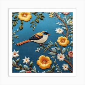 Bird On A Branch Art Print