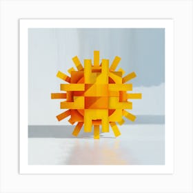 Abstract Sun Art Print