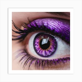 Purple Eye 7 Art Print