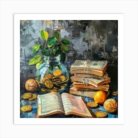 A Investment Strategy Oil Painting Illustration 1718664236 4 Art Print