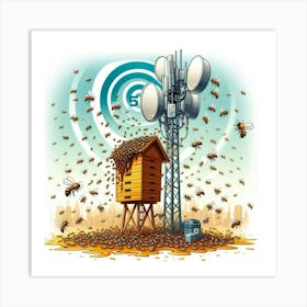 5 G Bees 3 Art Print