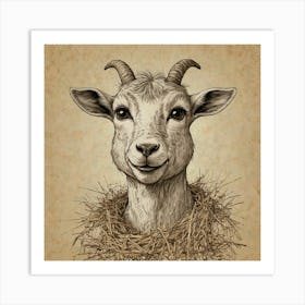 Goat Head Art Print