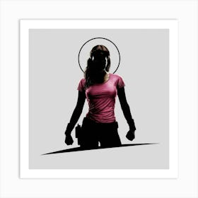 Silhouette Of A Woman Art Print