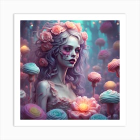 The Zombie Girl Art Print