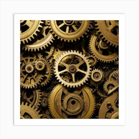 Clockwork Gears 1 Art Print