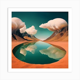 'Clouds In The Desert' Art Print