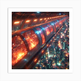 Futuristic Train Art Print