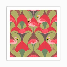 Flamingos 6 Art Print