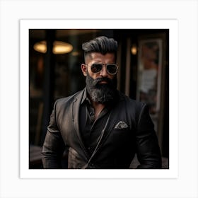 Man With Beard Art Print