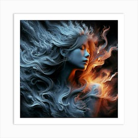 Fire And Ice Art Print