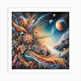 Psychedelic Painting 18 Art Print