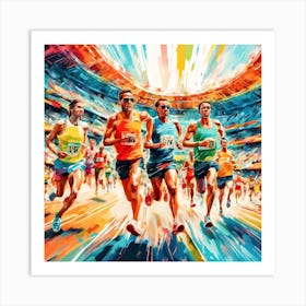 Olympic Runners Art Print