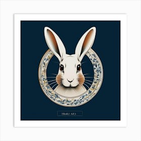 Rabbit In A Circle Art Print