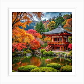 Autumn In Kyoto Art Print