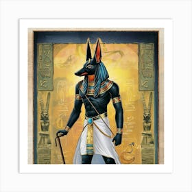 Anubis Ancient Egyptian Art Print