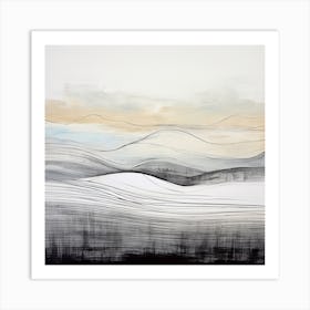 Streaming Through Mountains 1 Art Print