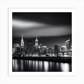 New York City At Night 18 Art Print