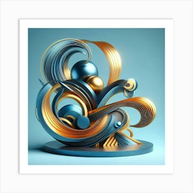 Abstract Sculpture Art Print