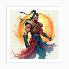 Mortal Kombat Ninja Fighter Concept Art (97) Art Print