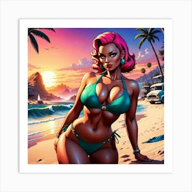 Sexy Bikini Art Print