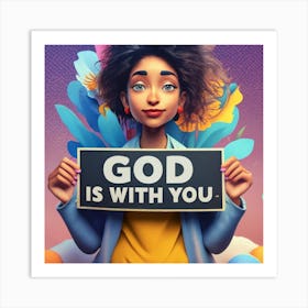 God Is With You 1 Art Print