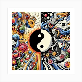 Yin Yang 6 Art Print