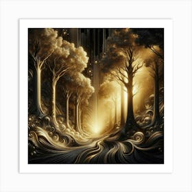 Forest In The Night 1 Art Print