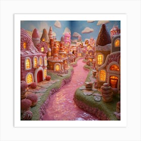 Candy Town Art Art Print