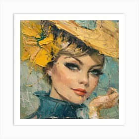 French Glamour 1960's French Chic Series 1 Art Print