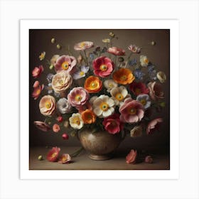 Flowers In A Vase 37 Art Print