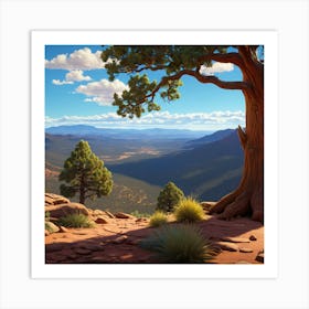 Tree In The Desert Art Print