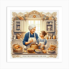 How to Prepare Treasured Family Recipes with Your Loved Ones Art Print