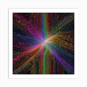 Abstract Fractal Pattern 5 Art Print