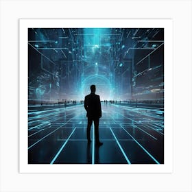 Futuristic Businessman 13 Art Print