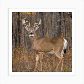 whitetailed deer Art Print