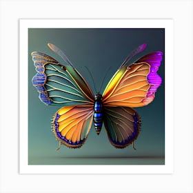 Colorful Butterfly 1 Art Print