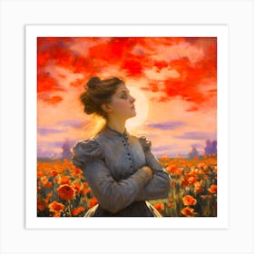 Poppy Field 1 Art Print