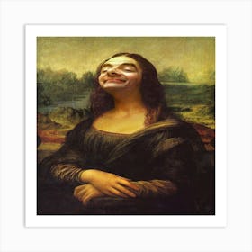 Mona Lisa altered print Art Print