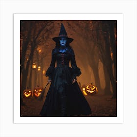 Witch In The Woods Art Print