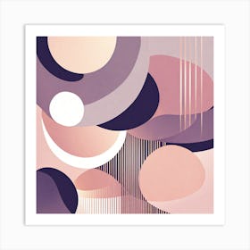 Abstract minimalistic vector art 9 Art Print