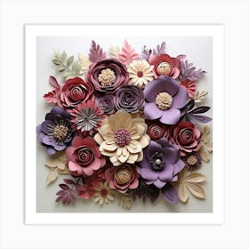 Paper Flower Wall Art 7 Art Print