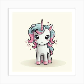 Cute Unicorn 727 Art Print