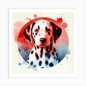 Watercolor Dalmatian 3 Art Print