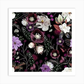 Botanical Dream Purple Art Print