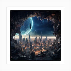 Space City 4 Art Print