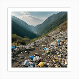 Garbage In The Mountains 6 Art Print