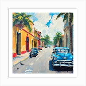 Cuba Street Scene 1 Art Print