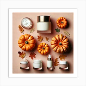 Autumn Beauty Products Art Print