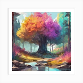 Tree In The Forest 3 Art Print