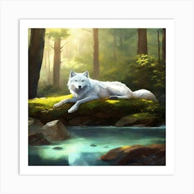 White Wolf 2 Art Print